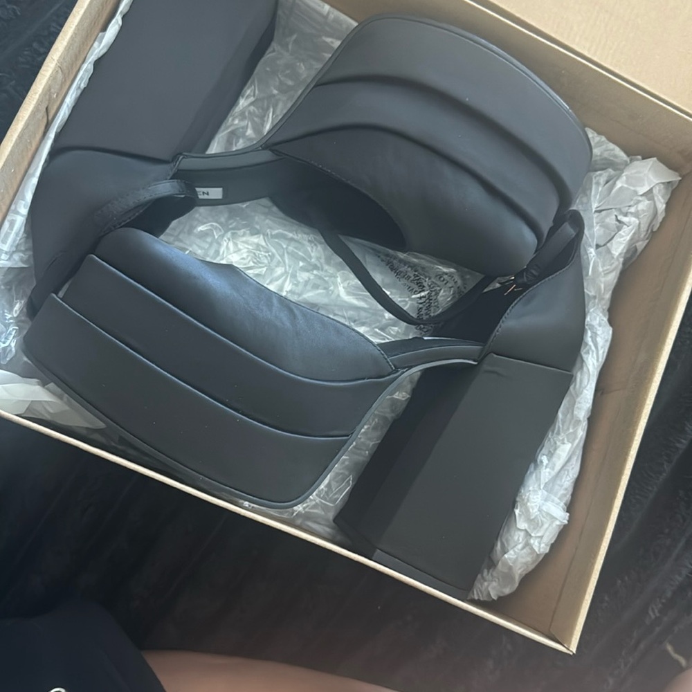 Steve Madden Black Platform Heels